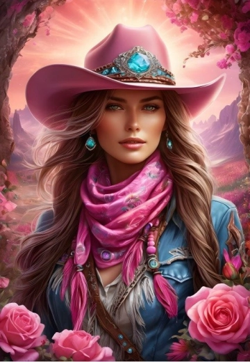 BLUEBIRD pusle Roosa cowgirl 1000 tükki
