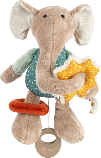 Sigikid arendav plüüsist elevandike mängumehhanismiga 27 cm