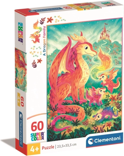 CLEMENTONI Puzzle Dragon Family 60 Pieces
