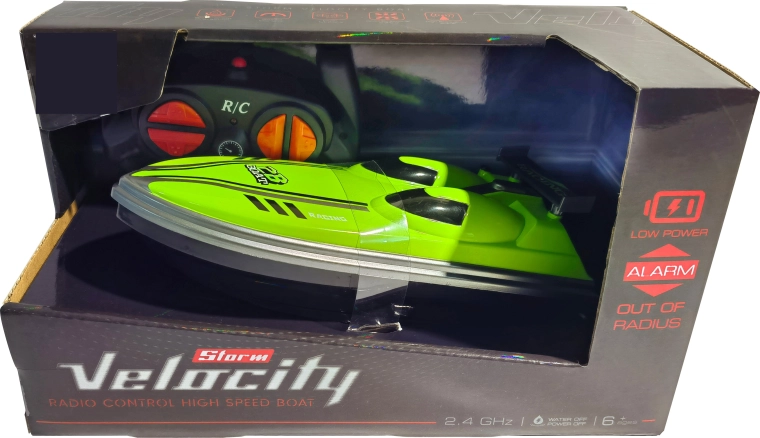 R/C kiirpaat Velocity Storm 1:16 2,4 GHz laimiroheline