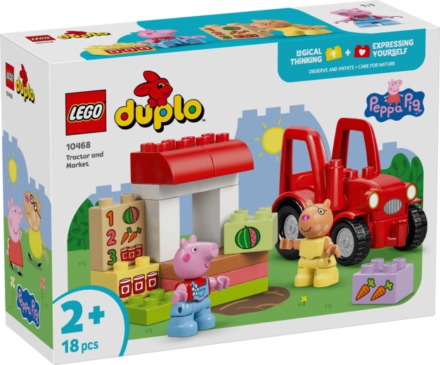 LEGO DUPLO PEPPA PIG traktor ja turg (10468)