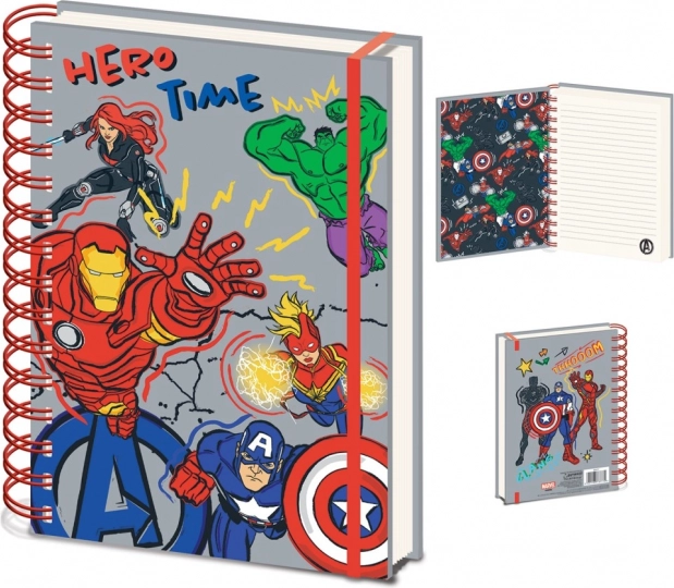 Ring-bound notebook A5 AVENGERS Hero, ruled