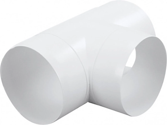 Round T-piece CTO 3×125 mm