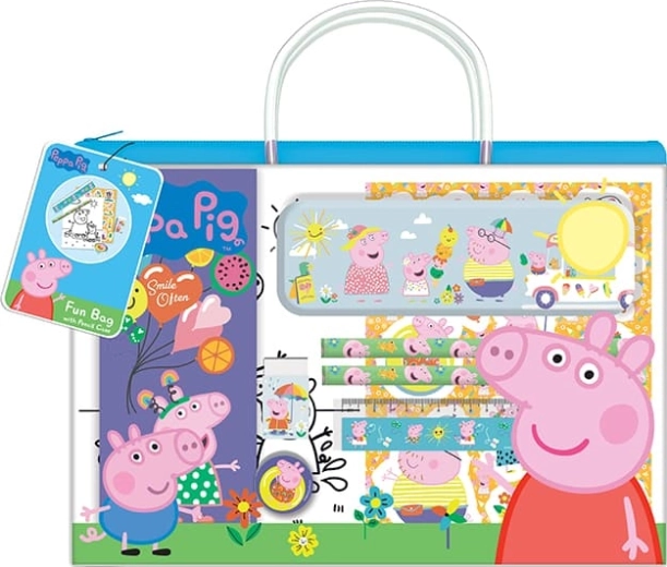 Lõbus suletav kotike pliiatsitopsiga Põrsas Peppa