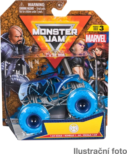 Monster Jam metallist monster trucki mudel Marvel 1:64 – assortii