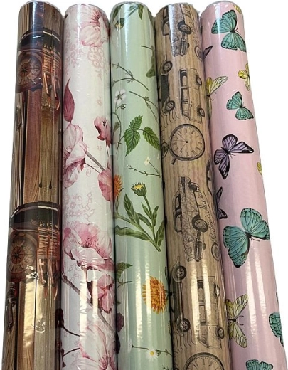 Luxury wrapping paper 70 × 100 cm – 2 sheets, mixed designs