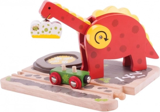 Bigjigs Rail dinosaurus-kraana