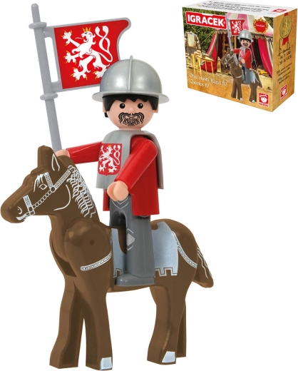 Efko Igráček Karel IV. Loučeň mängukomplekt soomuse ja hobusega