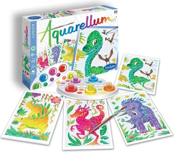Sentosphere akvarellide loovkomplekt junior – dinosaurused