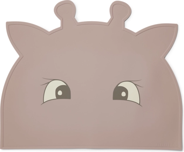 NuuRoo Albert silikoonist alusmatt giraffe woodrose
