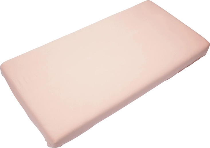 Timboo bamboo fitted sheet soft 40 x 90 cm misty rose