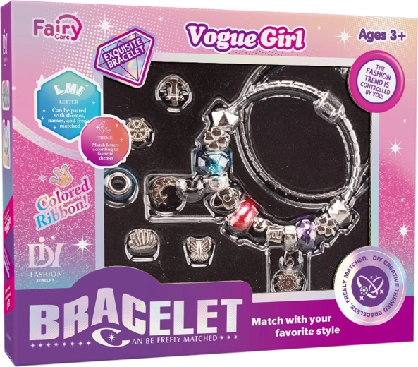 Girls' charm bracelets – set of 2 pieces