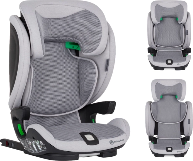 Petite&Mars turvatool elite fix pro i-size gentle grey air 100–150 cm
