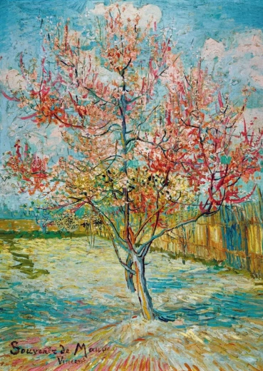 Puzzle Bluebird Pink Peaches 1000 pieces