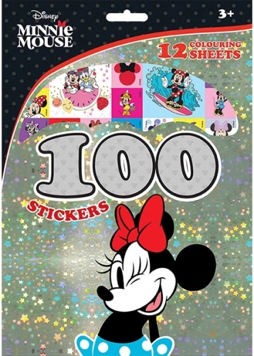 Minnie – set of 100 stickers and coloring pages
