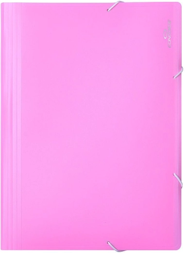 Elasticated Document Folder A4, 13 Pockets, Pastel Pink
