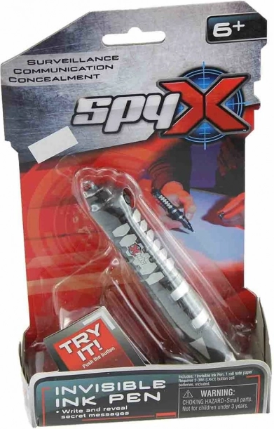 SpyX spioonipliiats nähtamatu tindiga ja UV-valgusega