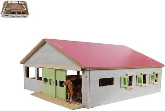 Horse Stable with Three Stalls and Riding Arena