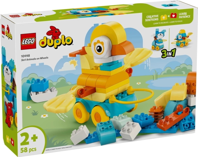 LEGO® DUPLO® 10448 3 ühes: Rattaalustel loomakesed