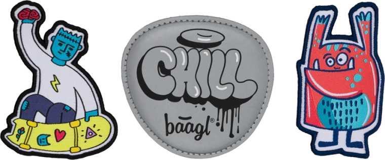Baagl Baaglies – 3 märgi komplekt Chill Hands Up