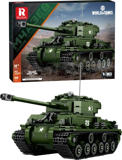 Tanki M4A3E8 Sherman World of Tanks ehituskomplekt 1:48 (839 detaili)