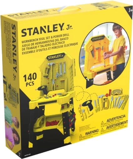 Stanley Jr. laste töölaud tööriistadega – 140 osa