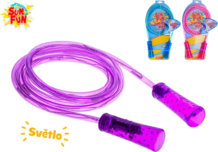 Sun Fun helendav LED-hüppenöör lastele 210 cm
