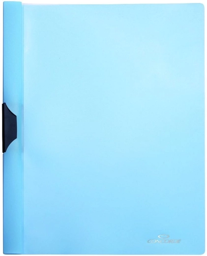 A4 File Folder with Side Clip, Pastel Blue CONCORDE