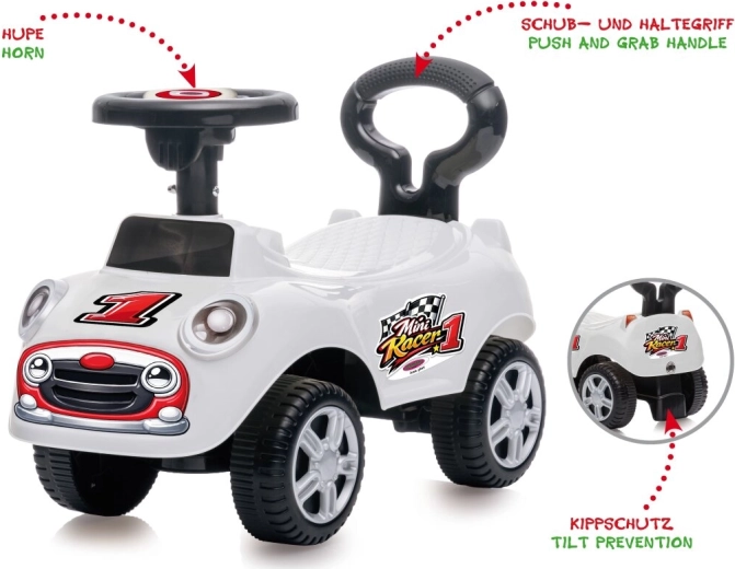 JAMARA Mini Racer 2 ühes valge sõidutatav ja kõndimistugi