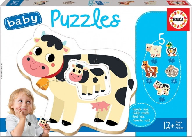 Beebipusle taluloomad 5 ühes (2–4 tükki) EDUCA