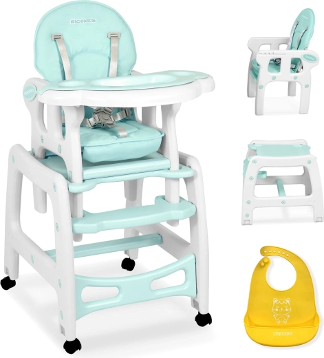 Söögitool 5in1 RICOKIDS Sinco – türkiissinine