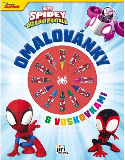 Spidey värviraamat vahakriitidega