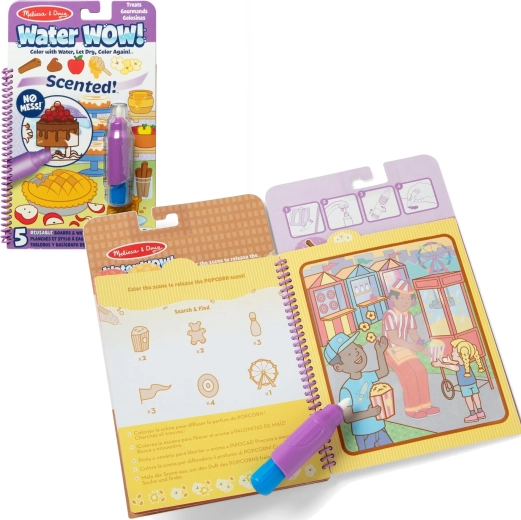 Melissa & Doug Water WOW! lõhnavad vesivärviraamatud Magustoidud