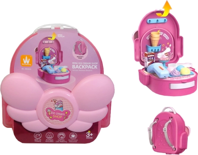 Children's Backpack with Kitchen and Ice Cream Shop 2-in-1