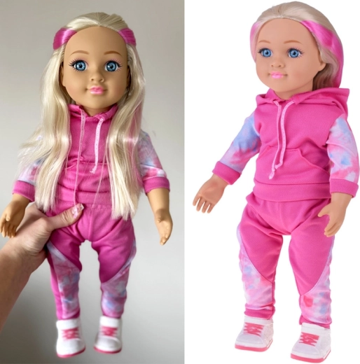 Sportlik nukk May May Girl dressides, meloodiaga, 48 cm