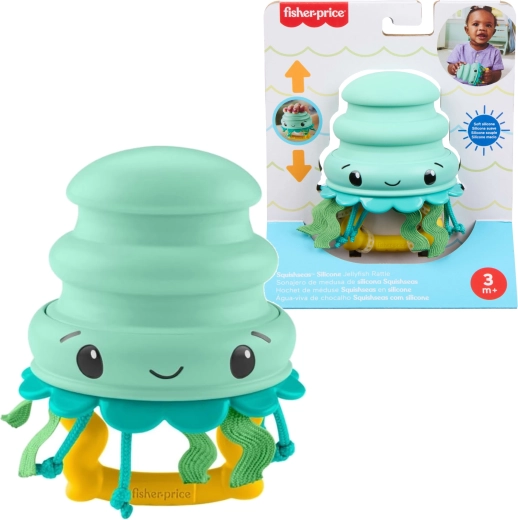 Sensoorne kõristi meduus silikoonist vedruga FISHER-PRICE