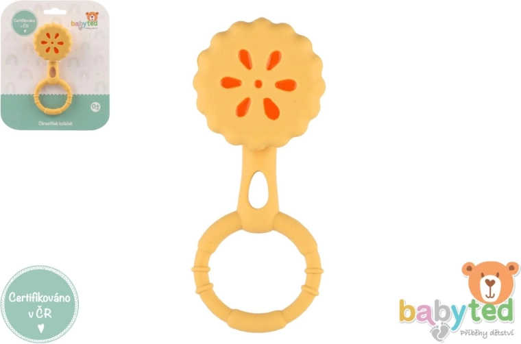 Silicone Rattle and Teether for Babies Babyted 13 × 5 cm