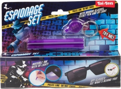Spioonikomplekt prillide ja UV-pliiatsitega