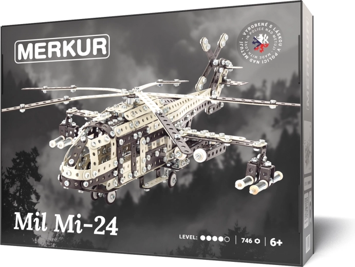 Merkur construction set helicopter MIL MI-24, 746 pieces