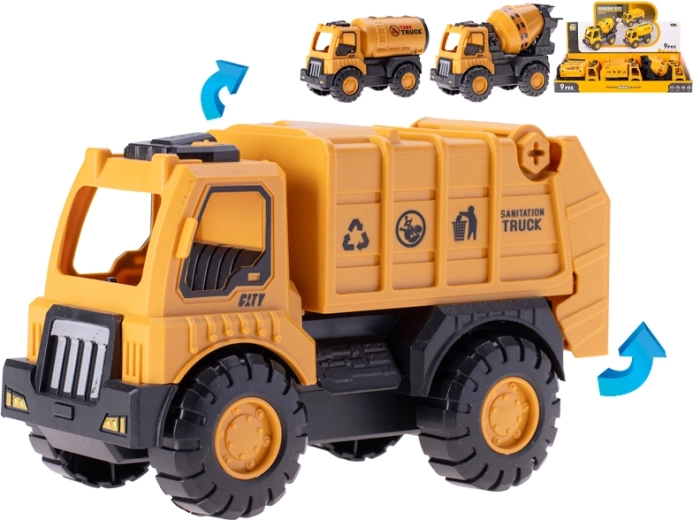 Friction-powered construction vehicle 15 cm - 1 piece