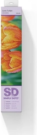 Diamond Dotz Love Tulips – teemanttikandi komplekt 35 × 27 cm