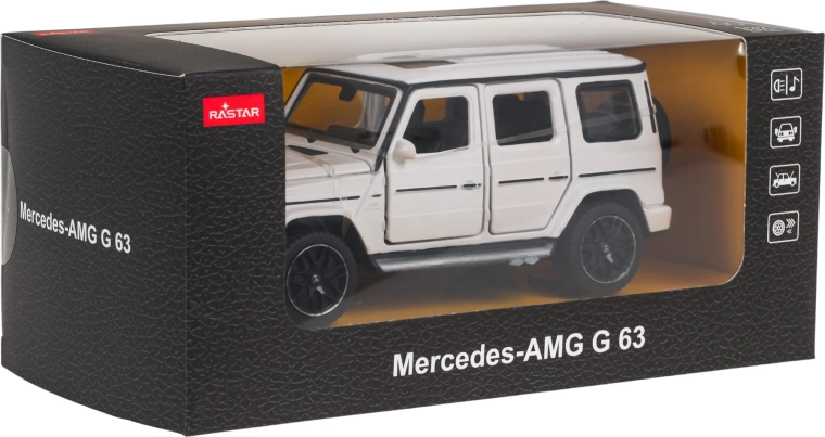 Metal Mercedes-AMG G 63 Model with Sound, White RASTAR