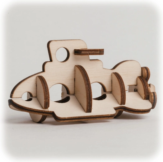 CuteWood puidust 3D pusle Allveelaev