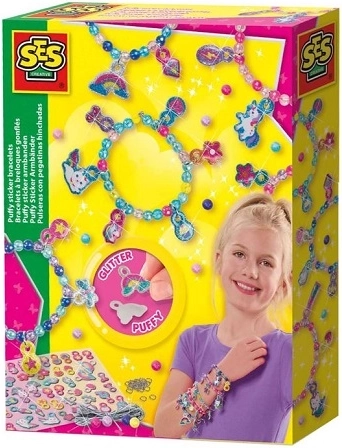 SES Fluffy Bracelets with Stickers