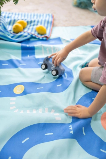 Quut laste kuivatamisrätik ja mängumatt 2-in-1 tee, L (180 × 100 cm)