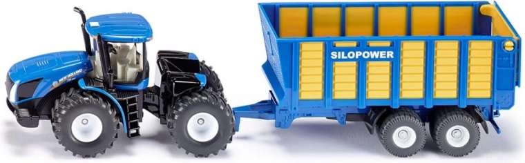 Siku Tractor NEW HOLLAND with Trailer 1:50