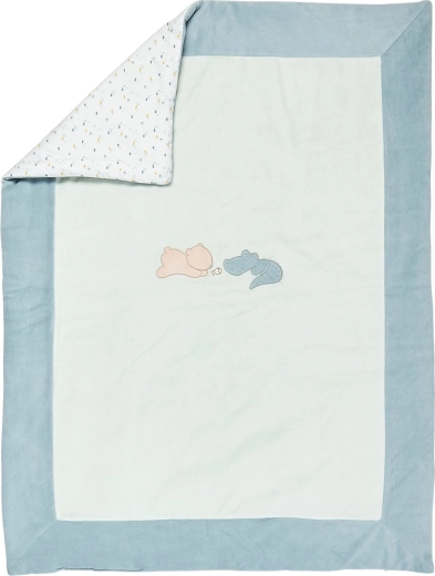 Nattou kahepoolne puuvillane tekk 135 × 100 cm Romeo, Jules & Sally