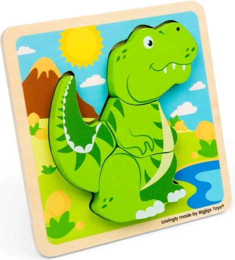 Bigjigs Toys wooden lift-out puzzle T-Rex