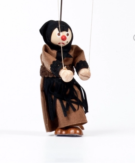 Gerlich wooden puppet Witch Dorota 12 cm