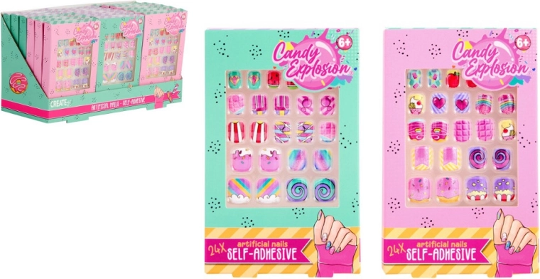 Create It! Candy värvilised kleebitavad küüned